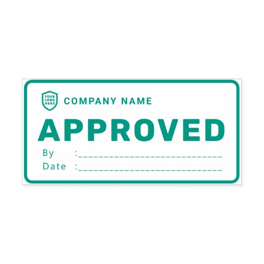 Ihr Logo-Geschäft | Einfache Mehrzwecklinie Permastempel (Design)