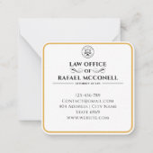 Ihr Logo-Geschäft | Rechtsanwalt Mitteilungskarte (Vorderseite)