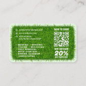 Ihr Logo-Geschäft | Wäscheservice Visitenkarte (Rückseite)