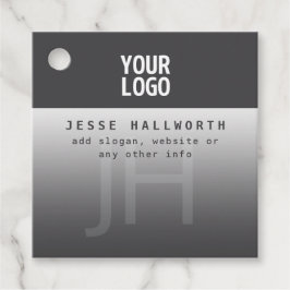 Ihr Logo, Geschäftsname und Monogramm Geschenkanhänger