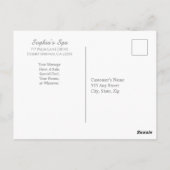 Ihr Logo, Geschäftswerbung, Name Info Silver & Gol Postkarte (Rückseite)