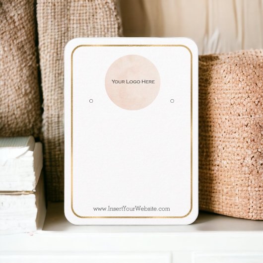 Ihr Logo gewinnt Display dünn Gold groß vertikal Visitenkarte