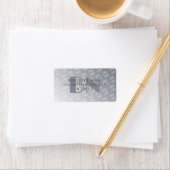 Ihr Logo | Graue Rücksendeadresse Adressaufkleber (Insitu)