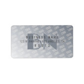 Ihr Logo | Graue Rücksendeadresse Adressaufkleber (Vorne)