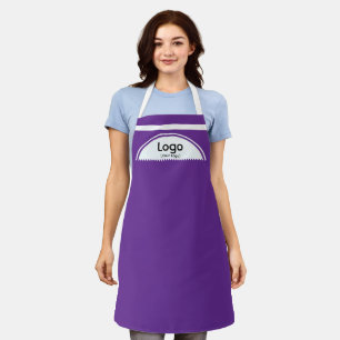Ihr Logo Halbkugel Lila Geschäftsförderung Schürze