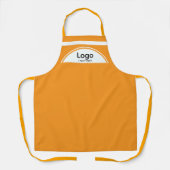 Ihr Logo Halbkugel Orange Gurte Orange Schürze (Vorderseite)