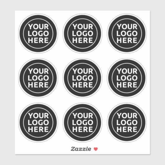 Ihr Logo hier 9-Pack-Aufkleber Aufkleber (Blatt)