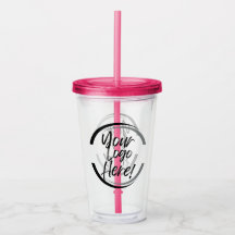 Ihr Logo hier Akryllischer Tumbler
