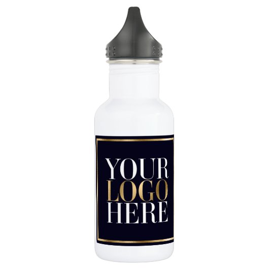 Ihr Logo hier Branding für Unternehmen Edelstahlflasche (Links)