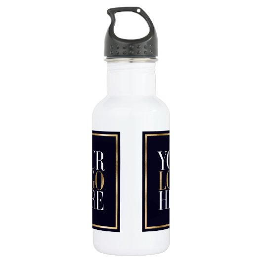 Ihr Logo hier Branding für Unternehmen Edelstahlflasche (Rückseite)