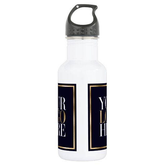Ihr Logo hier Branding für Unternehmen Edelstahlflasche (Vorderseite)