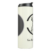 Ihr Logo hier Custom Coffee Tumbler Thermosbecher (Nach links gedreht)