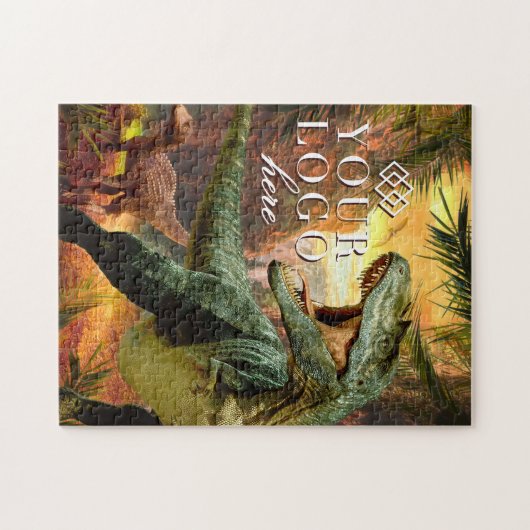 Ihr Logo hier | Custom Dinosaur Jigsaw Puzzle (Horizontal)