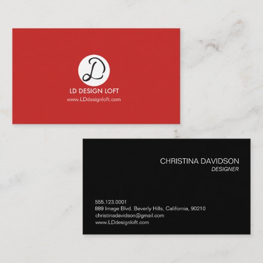 Ihr Logo hier einfach anpassbar - Inverse Visitenkarte (Vorne/Hinten)