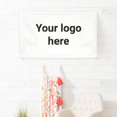 Ihr Logo hier einfache minimalklassische Banner (Insitu)