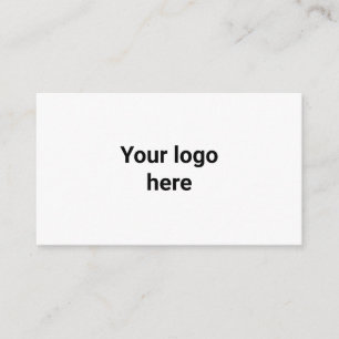 Ihr Logo hier einfache minimalklassische  Begleitkarte