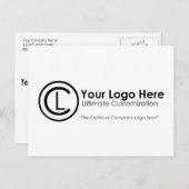 Ihr Logo hier Einfache und benutzerdefinierte Werb Postkarte (Vorne/Hinten)