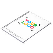 Ihr Logo hier Einfache Werbeaktion Notizblock (Linke Seite)