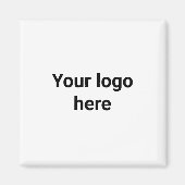 Ihr Logo hier, einfacher klassischer Runder-Stick Magnet (Vorne)