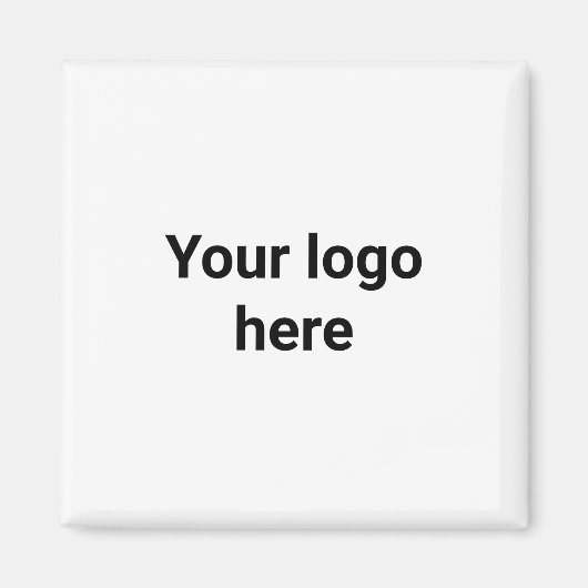 Ihr Logo hier, einfacher klassischer Runder-Stick Magnet (Vorne)