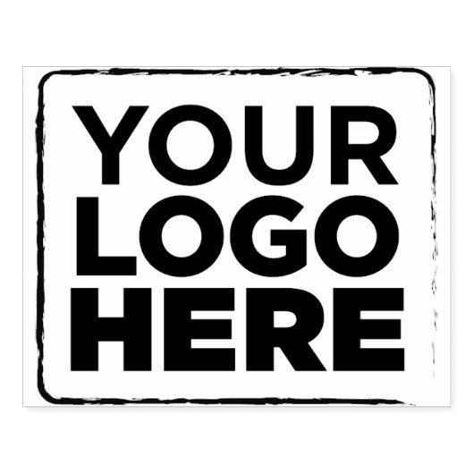 Ihr Logo hier Einfaches 4"x5"-Unternehmen Gummistempel (Prägung)