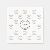 Ihr Logo Hier Einfaches Logo wiederholen Sie die b Serviette (Vorderseite)