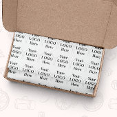 Ihr Logo hier Einfaches modernes Muster Geschenkpapier