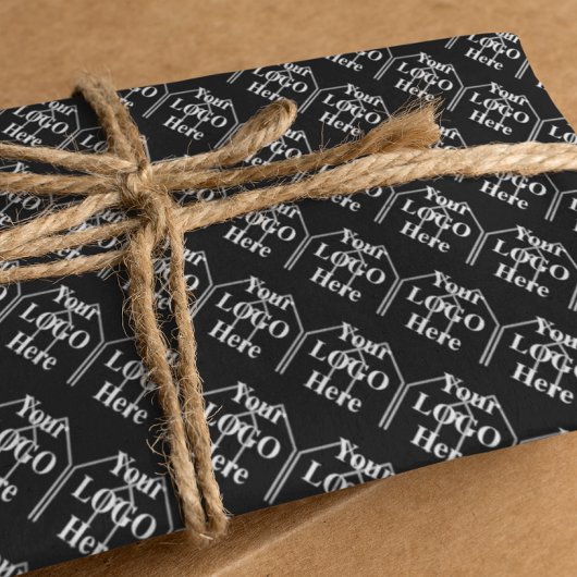 Ihr Logo hier Einfaches modernes Muster Geschenkpapier Set