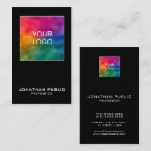 Ihr Logo hier Elegantes modernes Design Vertikal Visitenkarte (Vorne/Hinten)