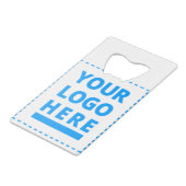 Ihr Logo hier Erstellen Sie ein einzigartiges Prod Geldbeutel Flaschenöffner (Vorderseite Schrägansicht)