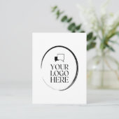 Ihr Logo hier Feiertagspostkarte (Stehend Vorderseite)