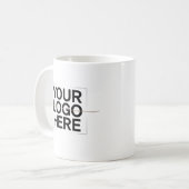 Ihr Logo hier Fette Markenbildung Design Kaffeetasse (Vorderseite Links)