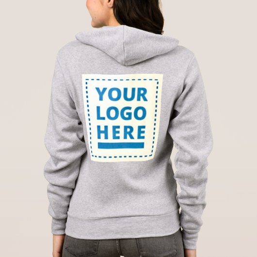 Ihr Logo hier finden Sie Hoodie (Rückseite)
