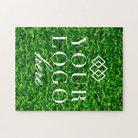 Ihr Logo hier Grün| Custom Jigsaw Puzzle (Horizontal)