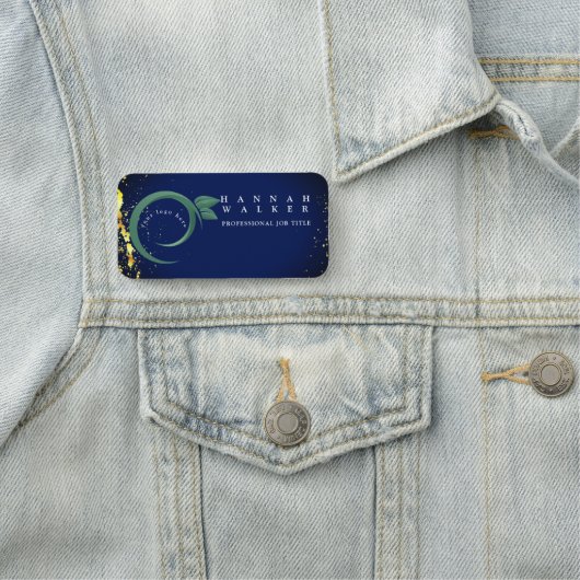 Ihr Logo hier, grün Namensschild (Beispiel)