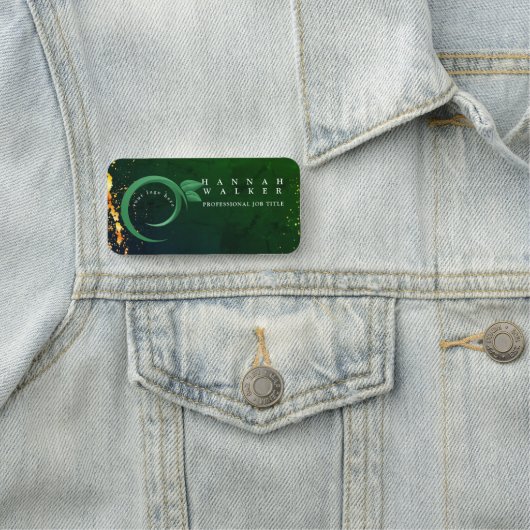 Ihr Logo hier, grün Namensschild (Beispiel)