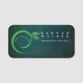 Ihr Logo hier, grün Namensschild (Vorderseite)