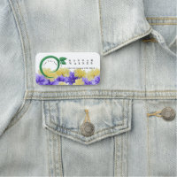 Ihr Logo hier, grüne Blume auf der Wiese