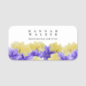 Ihr Logo hier, grüne Blume auf der Wiese Namensschild (Vorderseite)