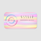 Ihr Logo hier, holografische Farbe Namensschild (Vorderseite)