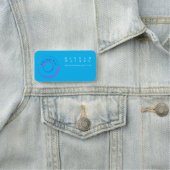 Ihr Logo hier, holografische Farbe Namensschild (Beispiel)