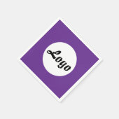IHR LOGO HIER INDIVIDUALISIERTER NAME UND TEXT SERVIETTE (Ecke)
