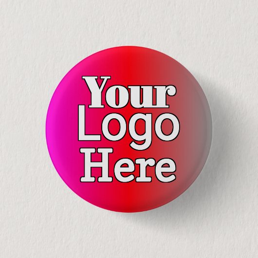 Ihr Logo hier – Individuelle Geschäftslösung Button (Vorderseite)