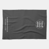 Ihr Logo hier ist "Clean Gray"-Geschäft Geschirrtuch (Horizontal)