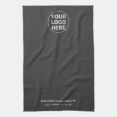 Ihr Logo hier ist "Clean Gray"-Geschäft Geschirrtuch (Vertikal)
