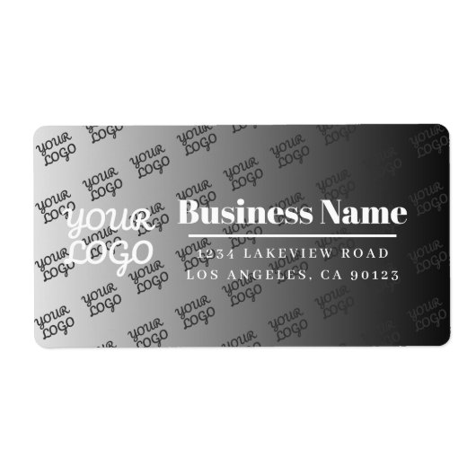 Ihr Logo hier ist weiß Ombre und bearbeitbar Farbe (Vorne)