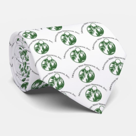 "Ihr Logo hier" kundengerechte Logo-Krawatte Krawatte (Gerollt)