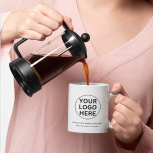 Ihr Logo hier l Promotional Swag Schwarz & Weiß Kaffeetasse