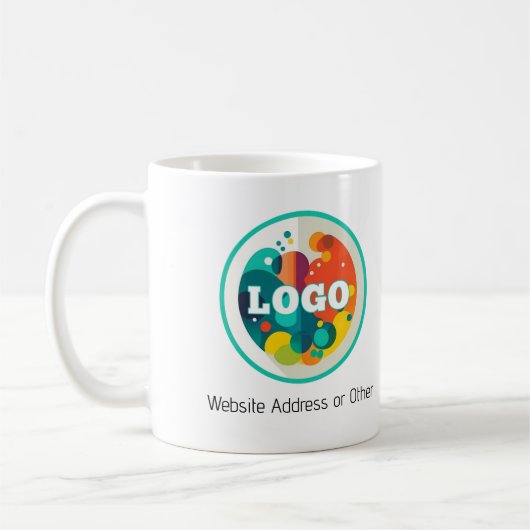Ihr Logo hier mit Schlichtem Text Kaffeetasse (Links)