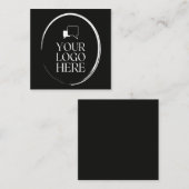 Ihr Logo hier Modern Mitteilungskarte (Vorne/Hinten)